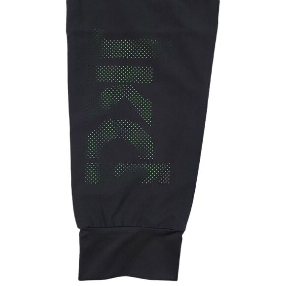 NEW Jaked Training Joggers with Logo Mesh Calf in Black/Green Size Medium - Picture 4 of 10